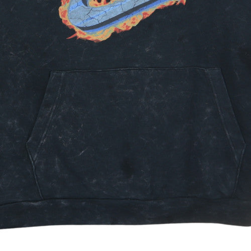 Nike Women Black 3XL Dri-Fit Pullover Hoodie with Flame Logo