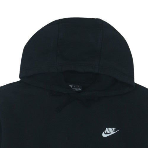 Nike Women's Black Pullover Hoodie L Cotton Blend Fleece Sweatshirt