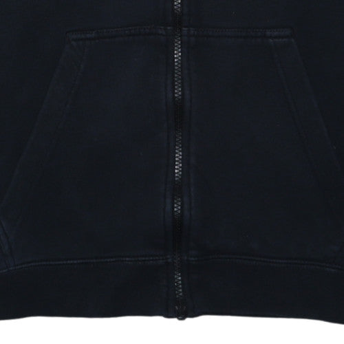 Nike Men's Black Small Full Zip Hoodie Cotton Blend