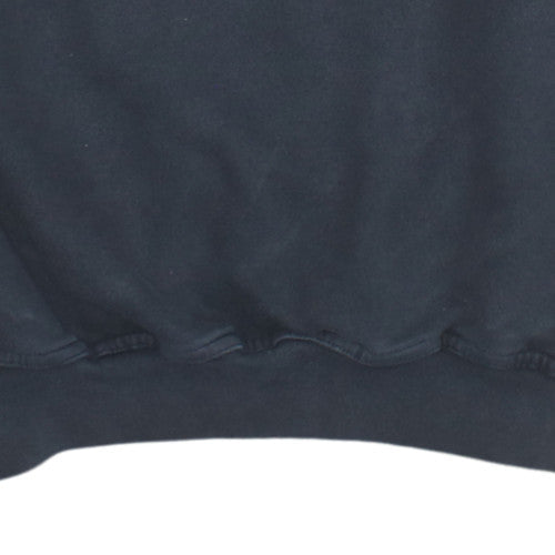 Adidas Men's Black Crew Neck Fleece Pullover Sweatshirt Size L
