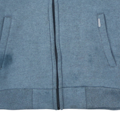 Carhartt Men Blue M Bomber Jacket Full Zip Fleece Lined