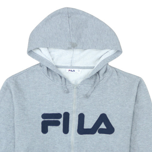 Fila Men's Grey 2XL Full Zip Hoodie Sweatshirt