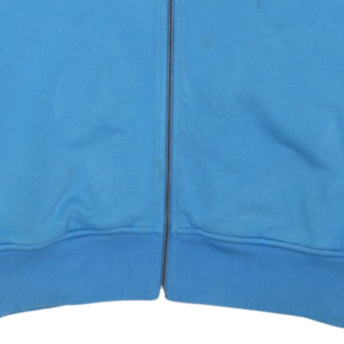 Lamborghini Men's Blue Cotton Track Jacket Size M Full Zip Logo
