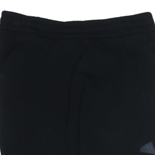 Adidas Men’s Black Jogger Trousers L Regular Fit Sportswear