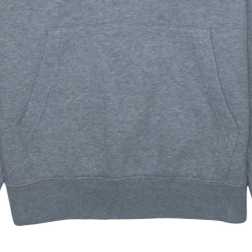 Nike Men's Grey Small Pullover Hoodie with Logo Graphic