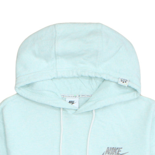 Nike Womens Blue Pullover Hoodie Small - Cotton Blend Sweatshirt
