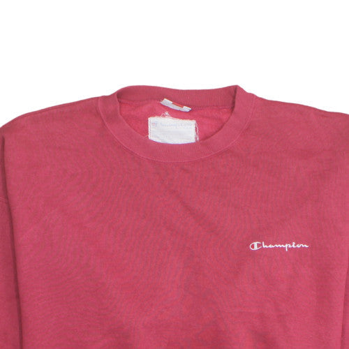 Champion Men's Red 2XL Pullover Fleece Sweatshirt Logo Crew Neck