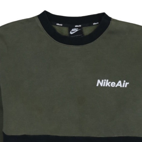 Nike Air Men's Green Black Crew Neck Sweatshirt XL Regular Fit