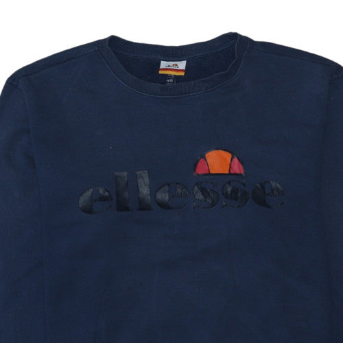Ellesse Men's Blue 2XL Pullover Sweatshirt Crew Neck Logo Fleece