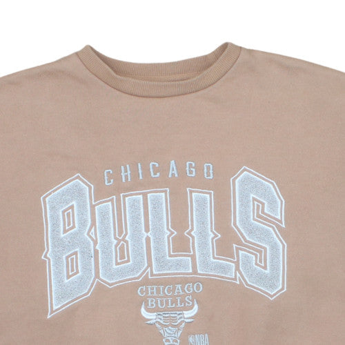 NBA Chicago Bulls Women's Beige XS Pullover Sweatshirt