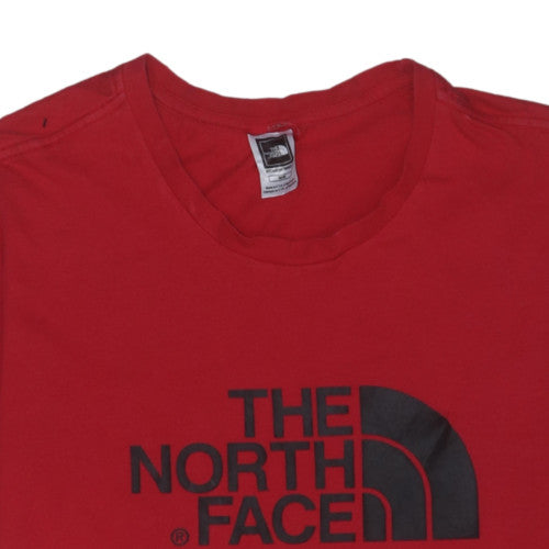 The North Face Men's Red Cotton Crew Neck T-Shirt M