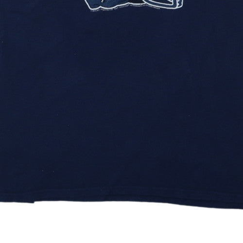 NFL Team Apparel Men's Navy Seattle Seahawks T-Shirt Size 2XL