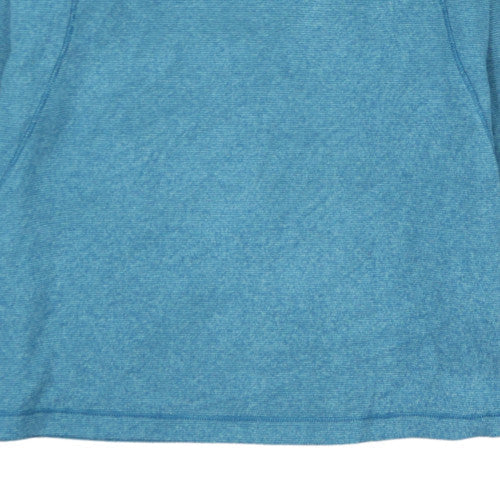 The North Face Women's Blue 1/4 Zip Fleece Pullover Sweatshirt M