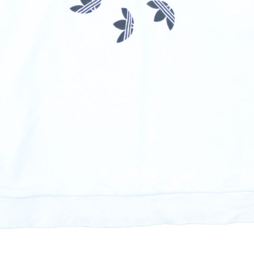 Adidas Women's White Crew Neck Pullover Sweatshirt Size 3XL