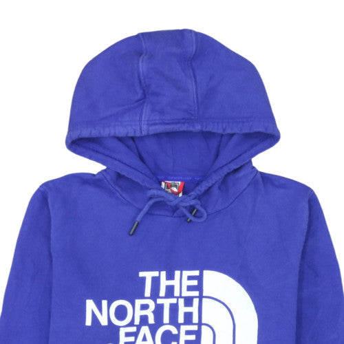 The North Face Womens Blue Pullover Hoodie Medium 100% Cotton