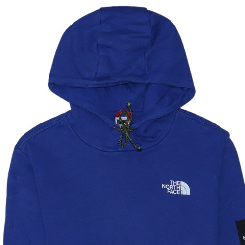 The North Face Men's Blue Pullover Hoodie Size S Cotton Outdoor Sweatshirt