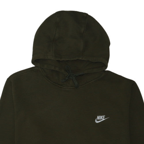 Nike Mens Green Pullover Hoodie L Regular Fit Fleece Sweatshirt