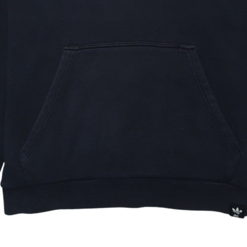 Adidas Men's Black Pullover Hoodie L Logo Sports Cotton