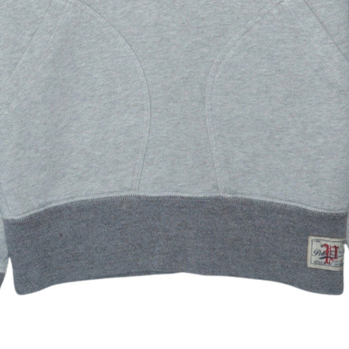 Polo Ralph Lauren Womens Grey Pullover Hoodie Size S Classic USA 67 Design