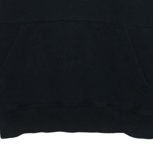 Jordan Mens Black Pullover Hoodie M Logo Graphic Cotton Blend