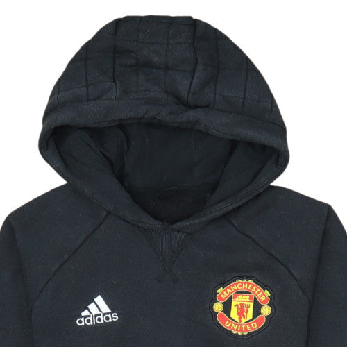 Adidas Men’s Black Manchester United Pullover Hoodie Small