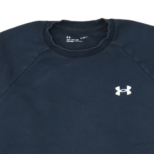Under Armour Men's Navy Blue Loose Fit Crew Neck Sweatshirt M