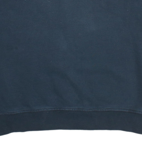 Reebok Men Blue XL Crew Neck Pullover Logo Sweatshirt