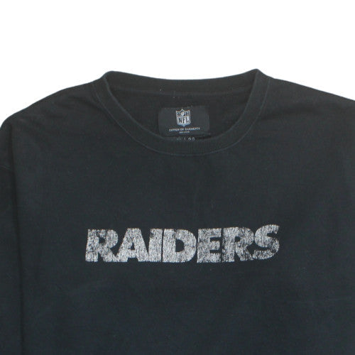 NFL Raiders Men's Black XL Fleece Pullover Sweatshirt