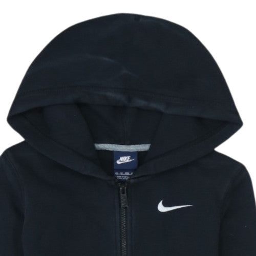 Nike Womens Black XS Full Zip Hoodie Cotton Blend