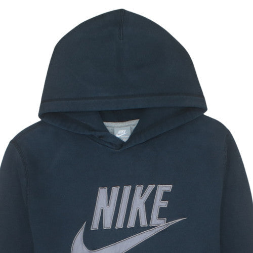 Nike Men's Blue Pullover Hoodie M Graphic Logo Sportswear