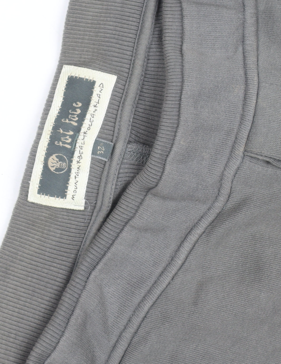 Fat Face Men's Grey 32 Regular Cotton Sweatpants Trousers