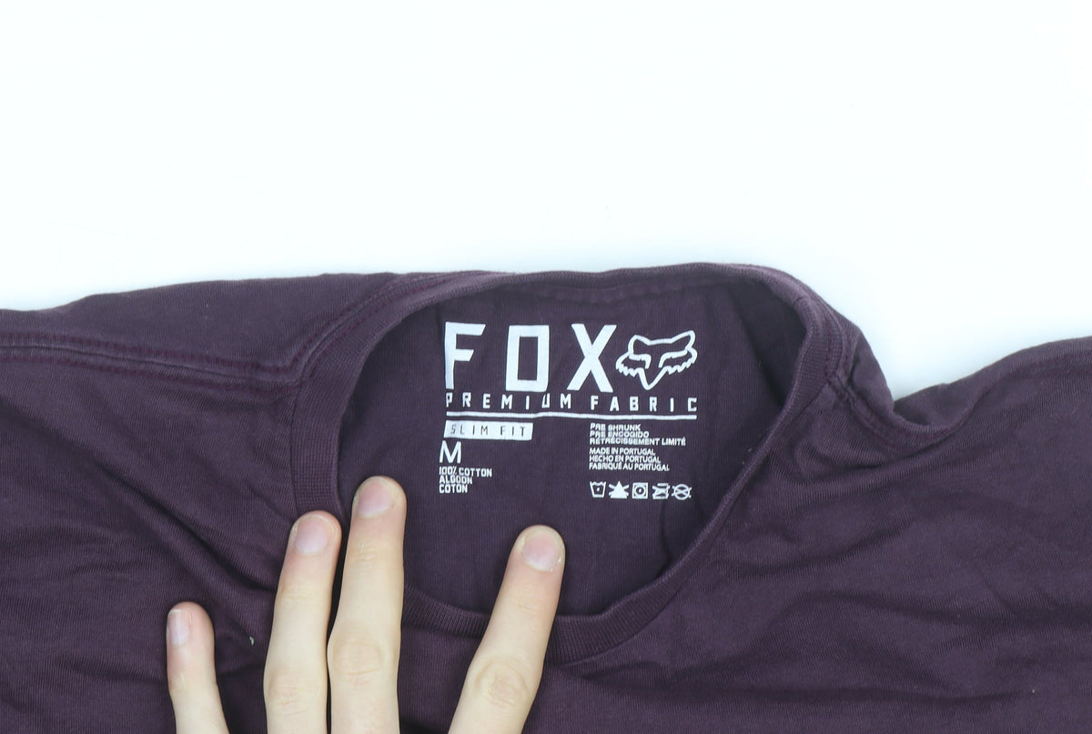 Fox Men's Purple Slim Fit Graphic Animal T-Shirt Size M