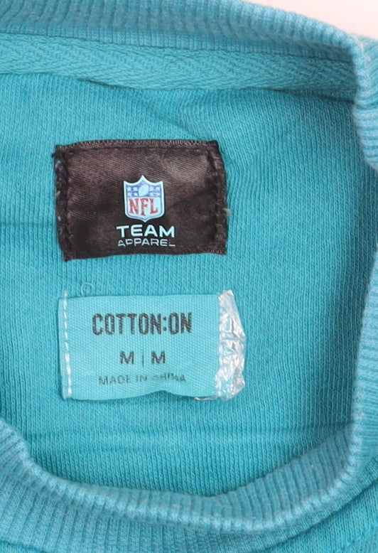 Cotton On NFL Team Apparel Men's Blue Miami Dolphins Sweatshirt M