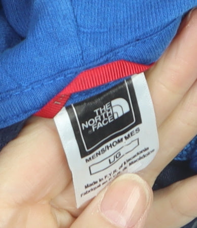 The North Face Men's Blue Pullover Hoodie L Outdoor Graphic