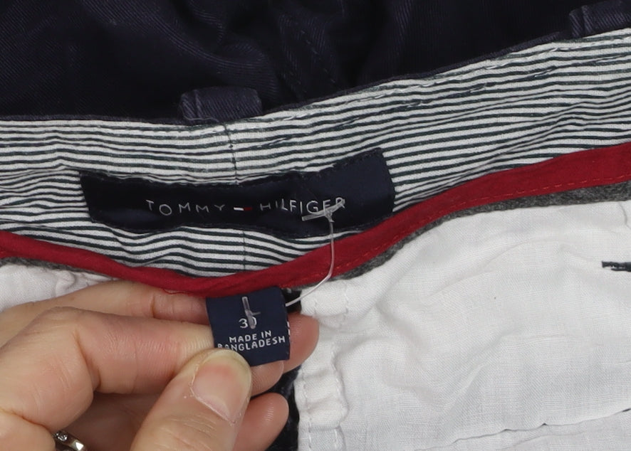 Tommy Hilfiger Men's Navy Cotton Cargo Shorts Size 34 Regular Fit