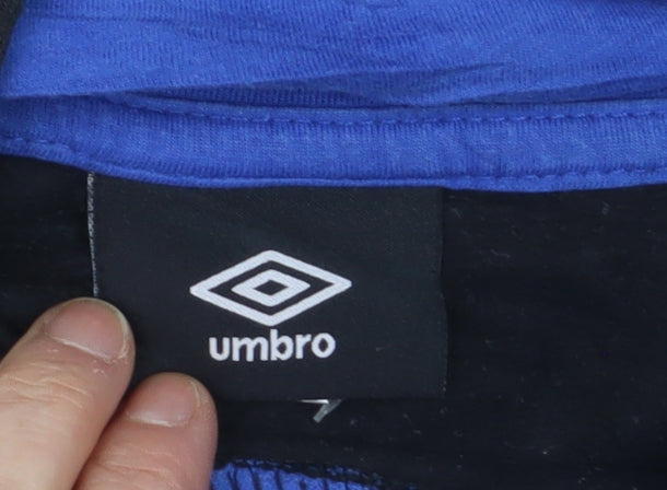 Umbro Men's Black Pullover Hoodie L Sports Style Graphic Print