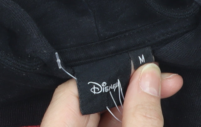 Disney Men's Black Hoodie Mickey Graphic Print Pullover M