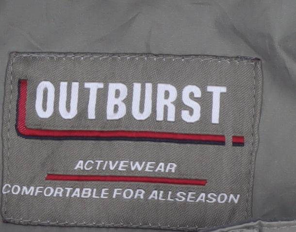 Outburst Men's Green XL Bodywarmer Waistcoat Outdoor Utility Vest