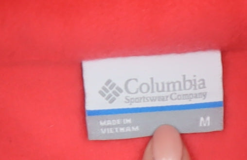 Columbia Women's Pink Fleece Full Zip Jacket Size M