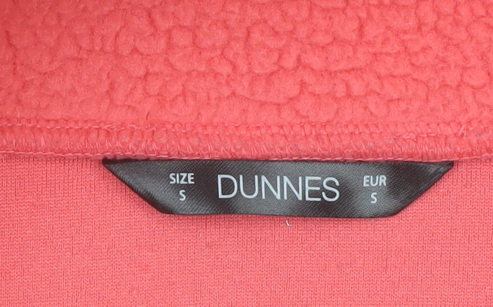 Dunnes Women Pink Fleece 1/2 Zip Pullover Sweatshirt Size S