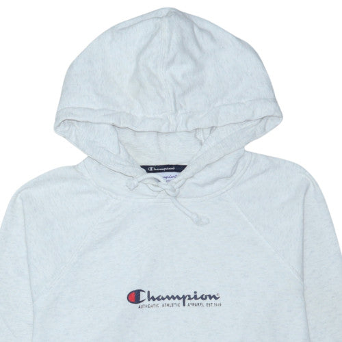 Champion Women's Grey Pullover Hoodie Small Logo Athletic Sweatshirt