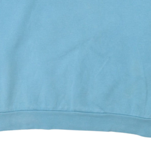 Adidas Men's Blue XL Crew Neck Fleece Pullover Sweatshirt