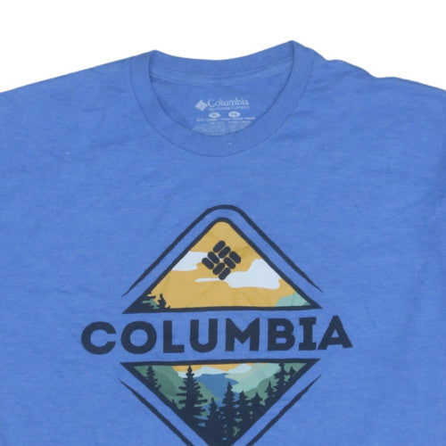 Columbia Men's Blue Graphic Outdoor Short Sleeve T-Shirt XL