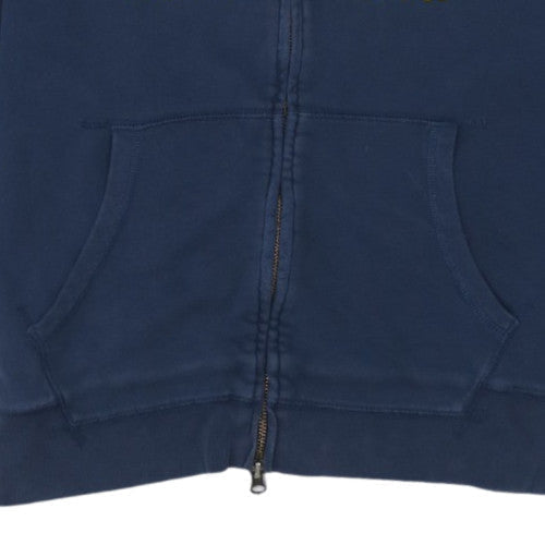 Levi's Mens Blue Full Zip Hoodie L Classic Logo Fleece