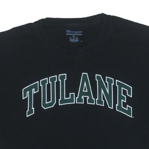 Champion Men's Black Tulane University XL Graphic T-Shirt