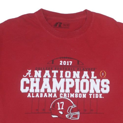 Russell Men's Red XL Alabama Crimson Tide Sports T-Shirt