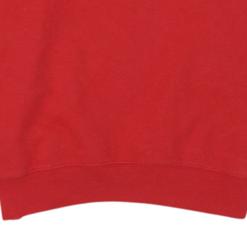 Champion Men's Red Rhodes College Fleece Sweatshirt M Pullover