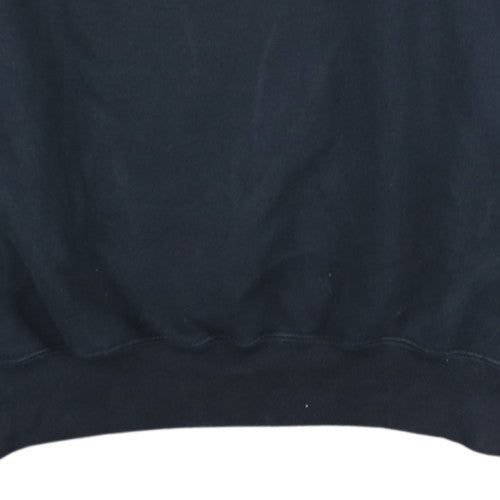 Timberland Womens Navy Blue XL Pullover Sweatshirt Logo Cotton Blend