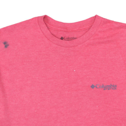 Columbia Men’s Red XL PFG Cotton Blend Short Sleeve T-Shirt