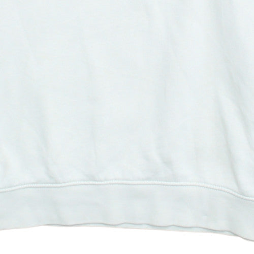 Champion Men's White Medium Pullover Sweatshirt Fleece Logo Crew Neck